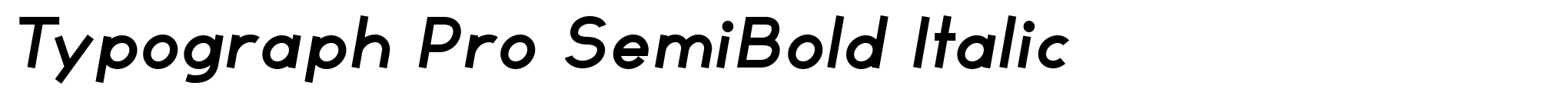 Typograph Pro SemiBold Italic image